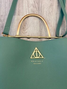 LOUNGEFLY Deathly Hallows Green Bag
